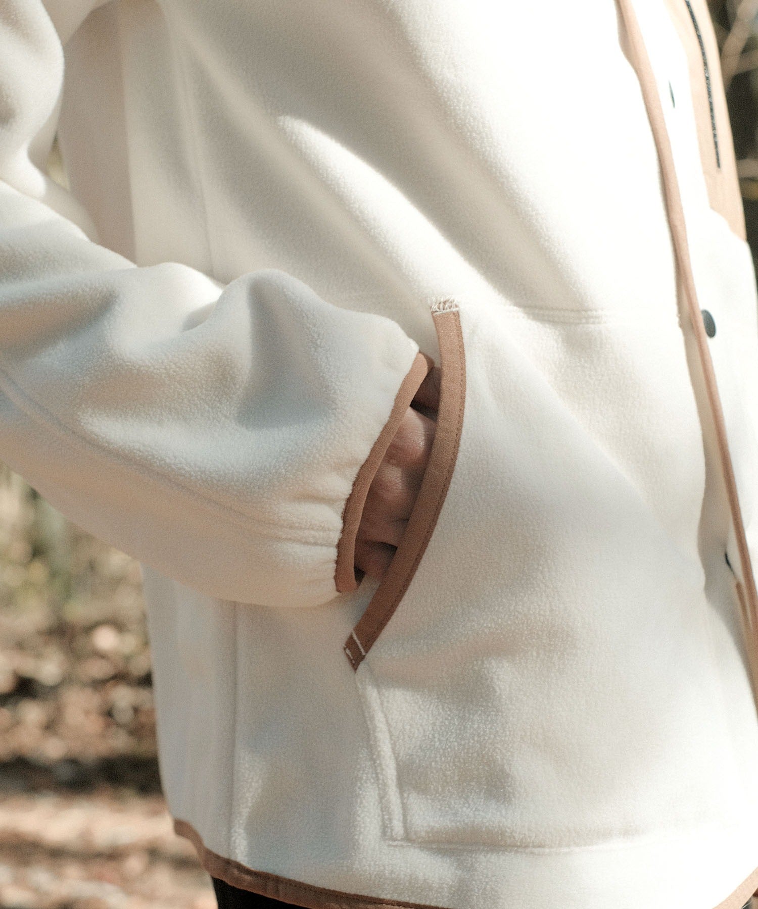 スモア S'more S'more/Fleece pocket cardigan （ベージュ） ベージュ