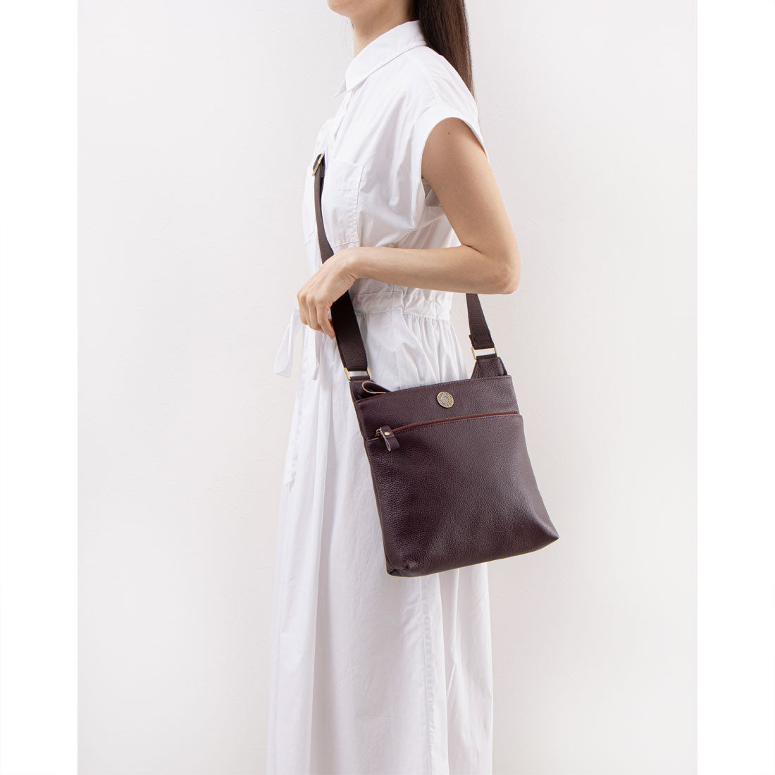 Toyooka Workshop Cowhide Medallion Body Shoulder Bag