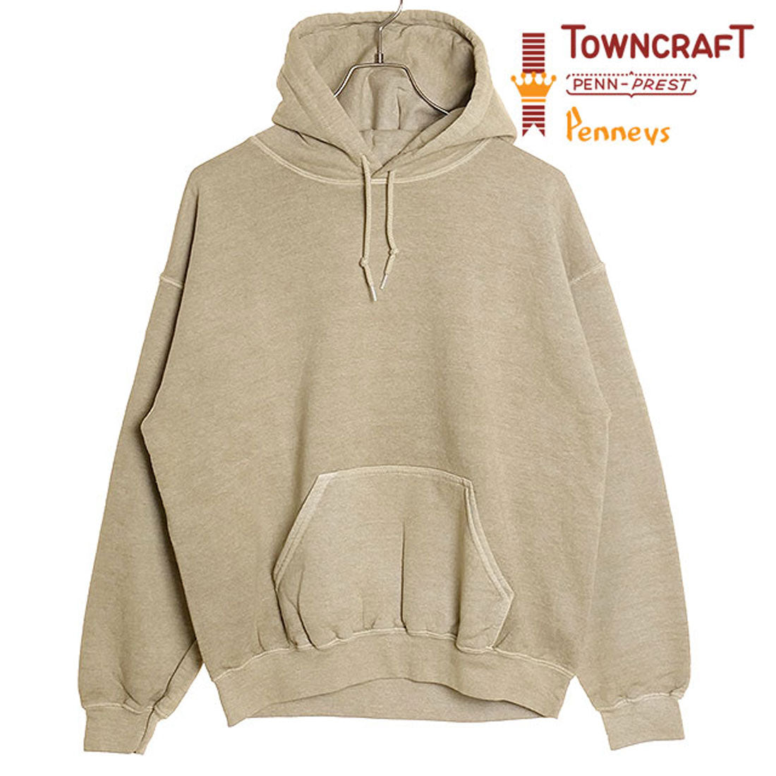 タウンクラフト TOWNCRAFT 90s pigment pull hoodie beige [tc22s020 FW24] （beige） beige