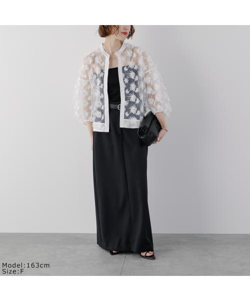 トラッゾドンナ TORRAZZO DONNA TORRAZZO DONNA ブラウス 6250-565 フリンジ スパンコール （05/WHITE/ホワイト） 05/WHITE/ホワイト
