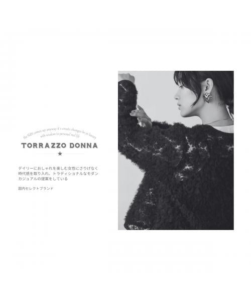 トラッゾドンナ TORRAZZO DONNA TORRAZZO DONNA ラップスカート 6250-562 フリンジ スパンコール （19/BLACK） 19/BLACK