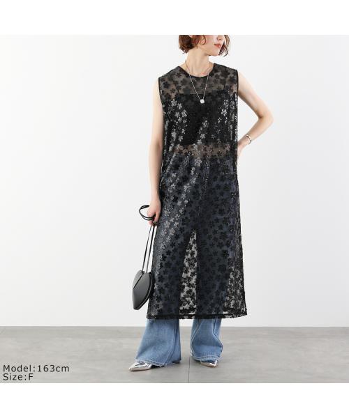 トラッゾドンナ TORRAZZO DONNA TORRAZZO DONNA ワンピース 6251-325 スパンコール メッシュ （19/BLACK） 19/BLACK