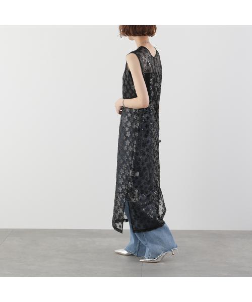 トラッゾドンナ TORRAZZO DONNA TORRAZZO DONNA ワンピース 6251-325 スパンコール メッシュ （19/BLACK） 19/BLACK