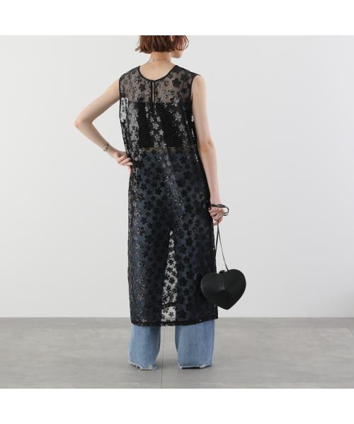 トラッゾドンナ TORRAZZO DONNA TORRAZZO DONNA ワンピース 6251-325 スパンコール メッシュ （19/BLACK） 19/BLACK