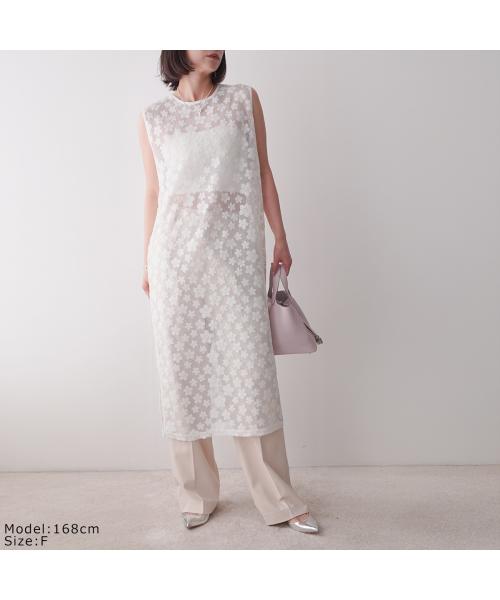 トラッゾドンナ TORRAZZO DONNA TORRAZZO DONNA ワンピース 6251-325 スパンコール メッシュ （05/WHITE） 05/WHITE