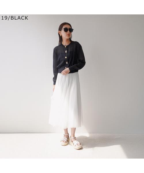 トラッゾドンナ TORRAZZO DONNA TORRAZZO DONNA カーディガン Bijou cardigan 6251-680 （91/SAXE） 91/SAXE