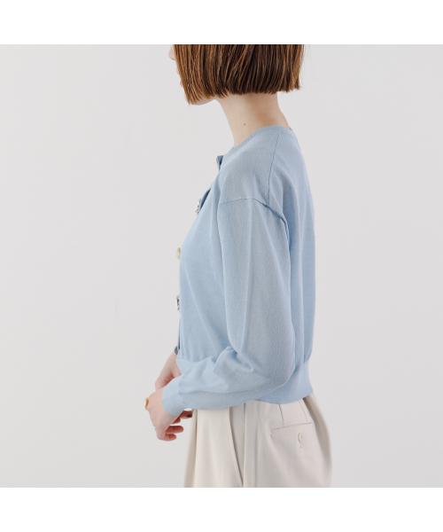 トラッゾドンナ TORRAZZO DONNA TORRAZZO DONNA カーディガン Bijou cardigan 6251-680 （91/SAXE） 91/SAXE