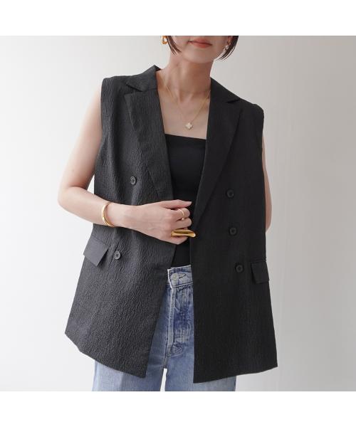 トラッゾドンナ TORRAZZO DONNA TORRAZZO DONNA ベスト 6251-342 ジャガード ダブル （09/IVORY/アイボリー） 09/IVORY/アイボリー