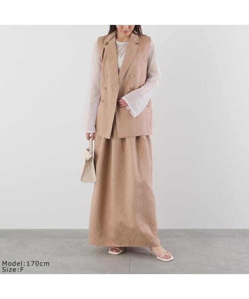 トラッゾドンナ TORRAZZO DONNA TORRAZZO DONNA ベスト 6251-342 ジャガード ダブル （09/IVORY/アイボリー） 09/IVORY/アイボリー