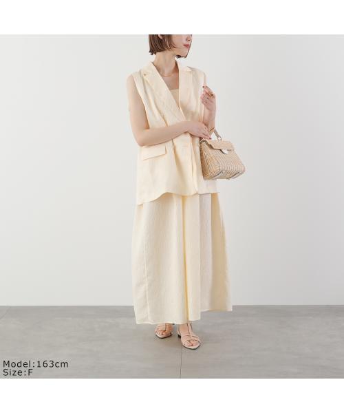 トラッゾドンナ TORRAZZO DONNA TORRAZZO DONNA ベスト 6251-342 ジャガード ダブル （09/IVORY/アイボリー） 09/IVORY/アイボリー