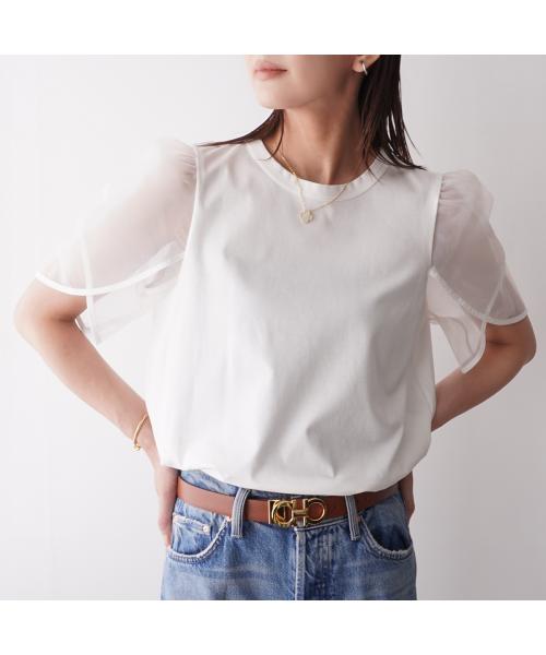 トラッゾドンナ TORRAZZO DONNA TORRAZZO DONNA カットソー Tulip sleeve T-shirt 6252-421 （05/WHITE/ホワイト） 05/WHITE/ホワイト