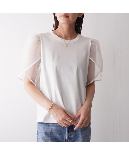 トラッゾドンナ TORRAZZO DONNA TORRAZZO DONNA カットソー Tulip sleeve T-shirt 6252-421 （05/WHITE/ホワイト） 05/WHITE/ホワイト