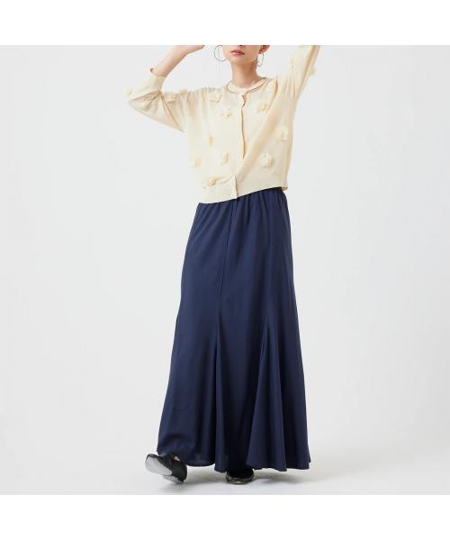 トラッゾドンナ TORRAZZO DONNA TORRAZZO DONNA カーディガン 6260-381 フラワーモチーフ （41/L-BEIGE） 41/L-BEIGE