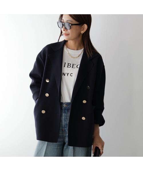 トラッゾドンナ TORRAZZO DONNA TORRAZZO DONNA ダブルジャケット 6260-411 ミラノリブ ニット （99/D-NAVY） 99/D-NAVY