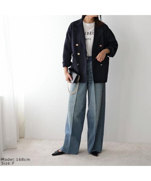 トラッゾドンナ TORRAZZO DONNA TORRAZZO DONNA ダブルジャケット 6260-411 ミラノリブ ニット （99/D-NAVY） 99/D-NAVY