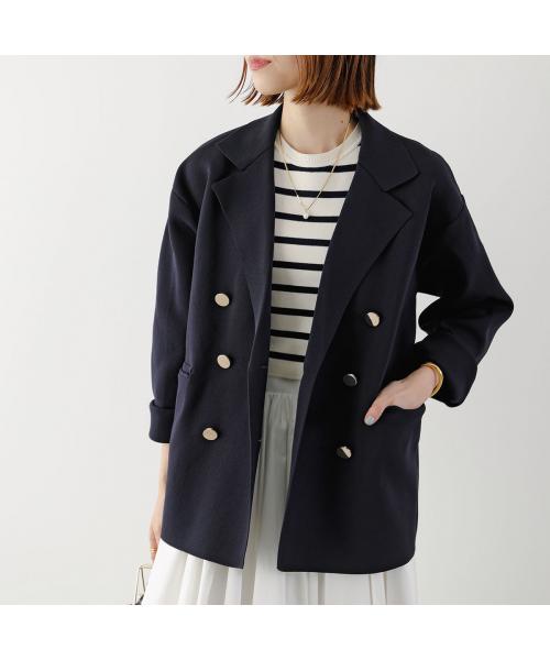 トラッゾドンナ TORRAZZO DONNA TORRAZZO DONNA ダブルジャケット 6260-411 ミラノリブ ニット （99/D-NAVY） 99/D-NAVY