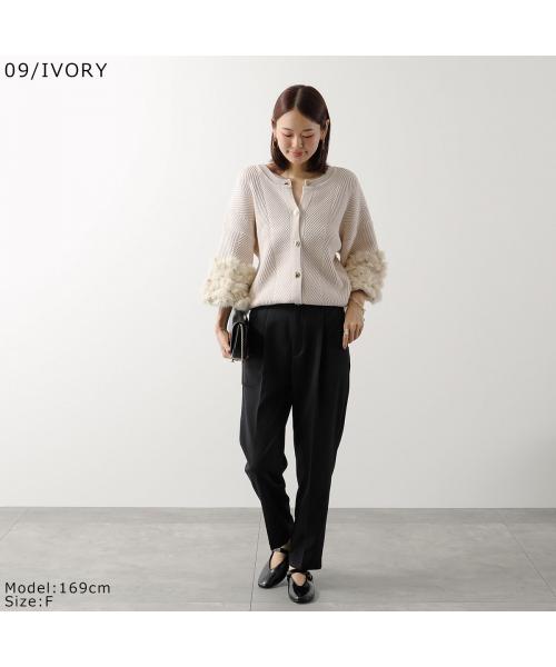トラッゾドンナ TORRAZZO DONNA TORRAZZO DONNA カーディガン 6262-467 ニット ファー （13/GRAY） 13/GRAY