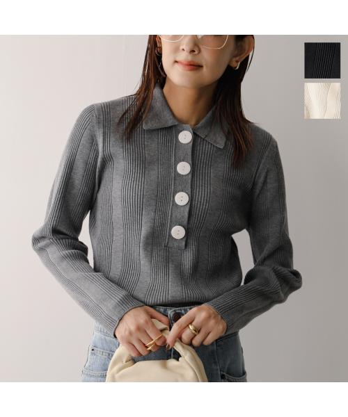 トラッゾドンナ TORRAZZO DONNA TORRAZZO DONNA ニット ポロシャツ 6262-462 リブ （19/BLACK） 19/BLACK