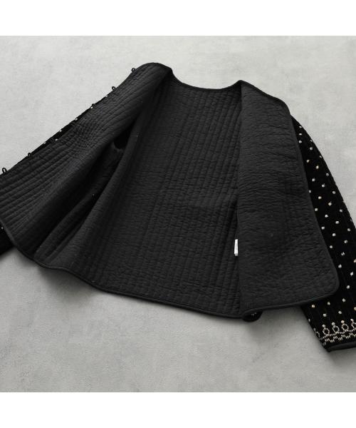 トラッゾドンナ TORRAZZO DONNA TORRAZZO DONNA  刺繍ジャケット 6261-354 ヴィンテージ調 （19/BLACK/ブラック） 19/BLACK/ブラック