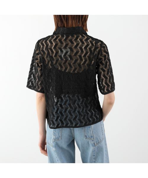 トラッゾドンナ TORRAZZO DONNA TORRAZZO DONNA 半袖 シャツ 6265-555 ジオメトリックレース （19/BLACK/ブラック） 19/BLACK/ブラック