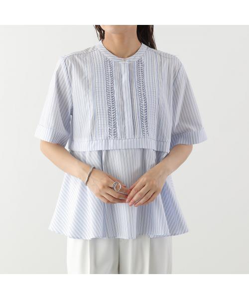 トラッゾドンナ TORRAZZO DONNA TORRAZZO DONNA ブラウス 6267-380 ストライプ フレア （98/NAVY/ネイビー） 98/NAVY/ネイビー