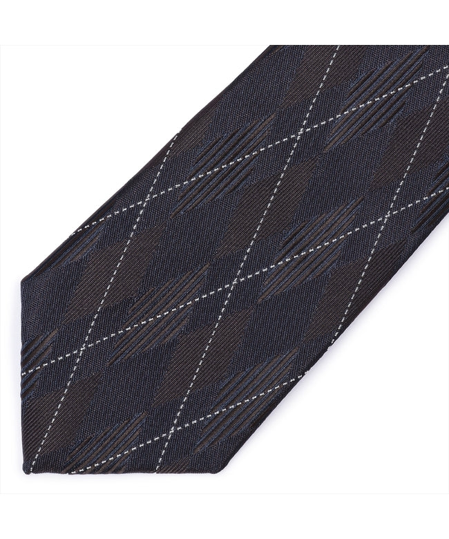 Tokyo Shirts Narrow Tie Argyle Pattern Business Formal