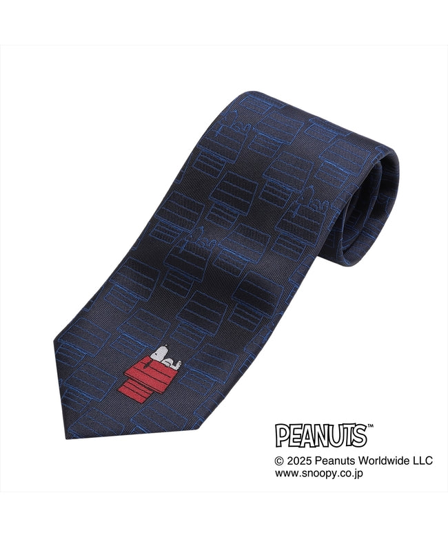 トーキョーシャツ TOKYO SHIRTS 【PEANUTS スヌーピー SNOOPY】 ネクタイ ビジネス ギフト （ネイビー） ネイビー