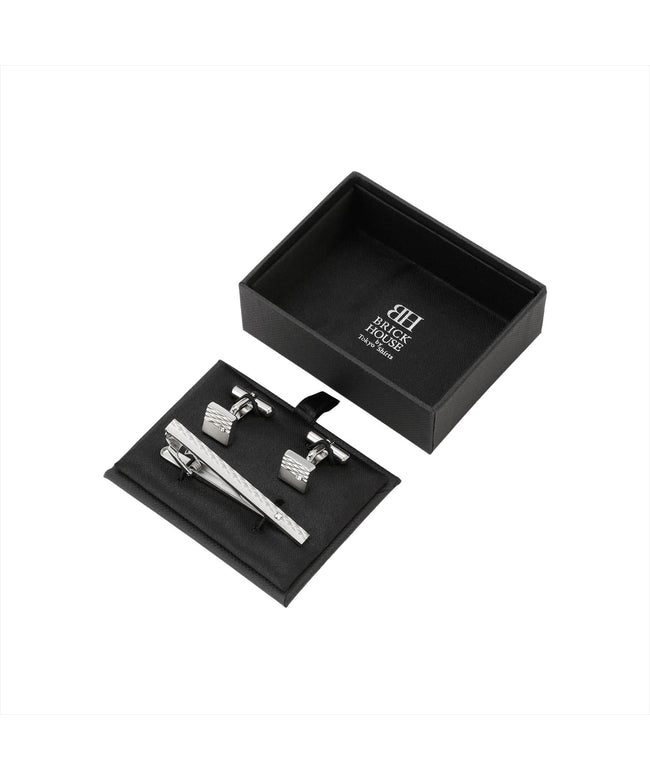 トーキョーシャツ TOKYO SHIRTS タイピンカフスセット ビジネス フォーマル （シルバー） シルバー