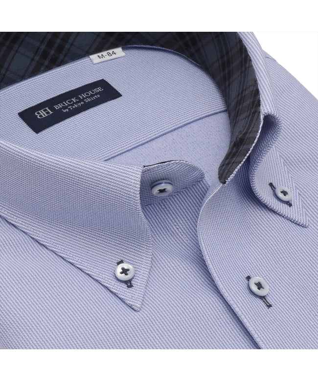 トーキョーシャツ TOKYO SHIRTS 【ストレッチ】 形態安定 ボタンダウンカラー 長袖ニットシャツ