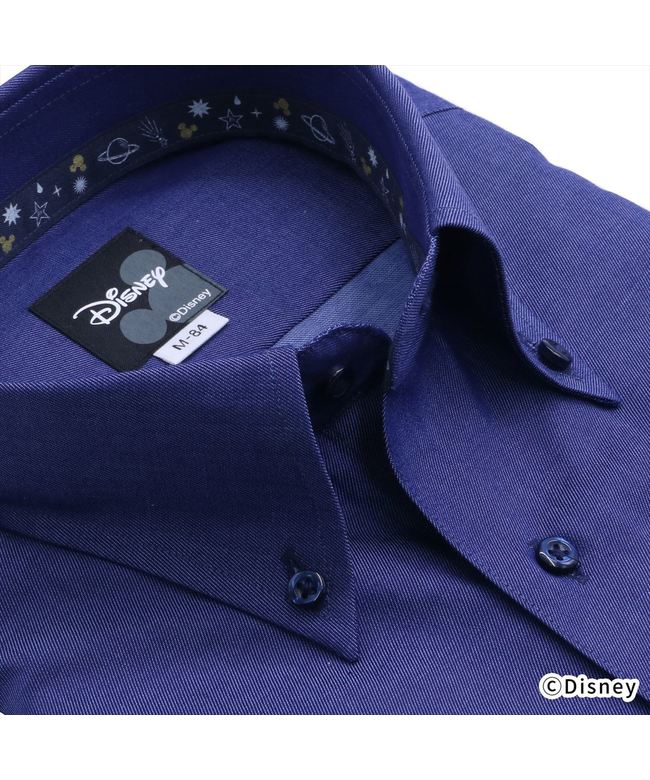 トーキョーシャツ TOKYO SHIRTS 【ディズニー】 ボタンダウン 長袖 形態安定ワイシャツ テープデザイン