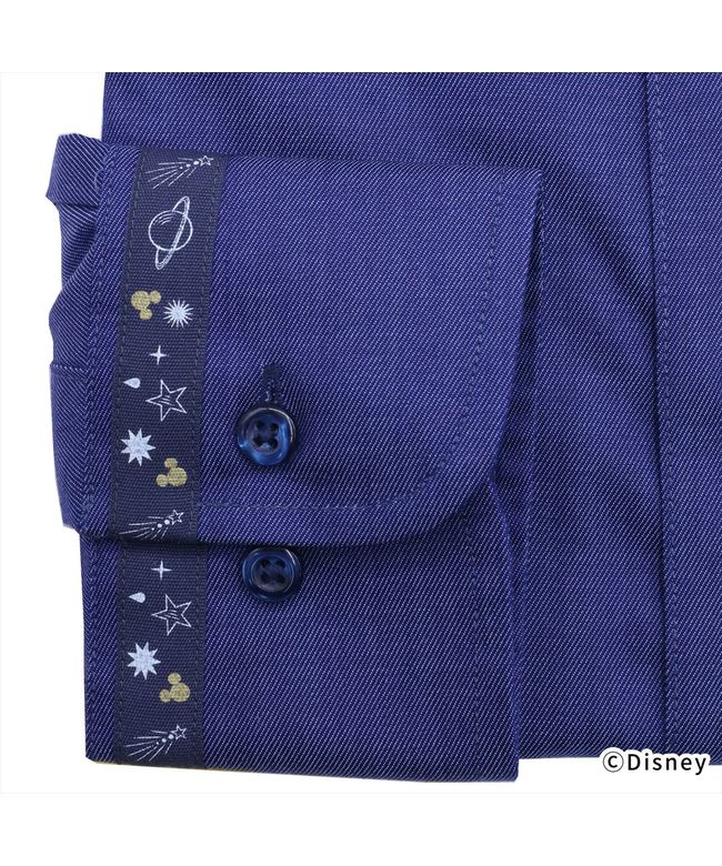 トーキョーシャツ TOKYO SHIRTS 【ディズニー】 ボタンダウン 長袖 形態安定ワイシャツ テープデザイン