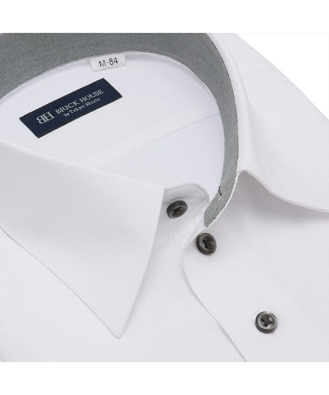 Tokyo Shirts 【Anti-See-Through】 Regular Long Sleeve Shape-Stable Dress Shirt