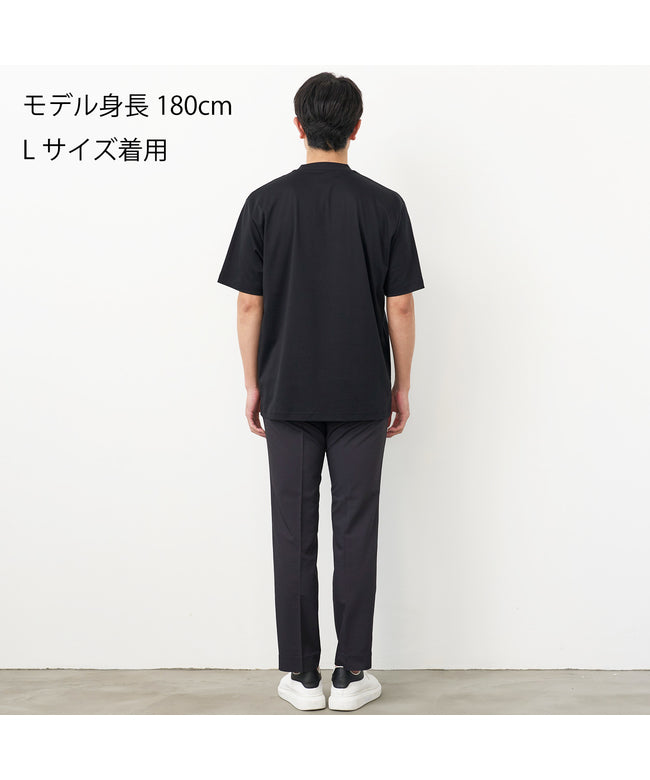 トーキョーシャツ TOKYO SHIRTS 【シャツ屋仕立てのTシャツ】 Vネック Tシャツ 半袖 ビジネス オフィスカジュアル （ブラック） ブラック
