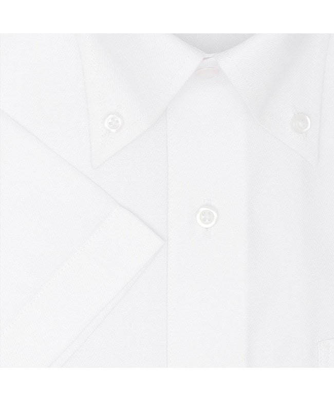 トーキョーシャツ TOKYO SHIRTS 【吸水速乾・大きいサイズ】 ボタンダウン 半袖 形態安定 ワイシャツ （ホワイト） ホワイト