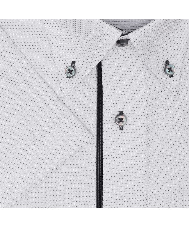 トーキョーシャツ TOKYO SHIRTS 【超形態安定・大きいサイズ】 ボタンダウン 半袖 形態安定 ワイシャツ （グレー） グレー