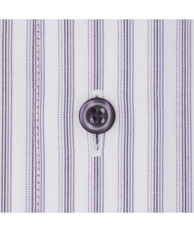 トーキョーシャツ TOKYO SHIRTS 【吸水速乾】 ボタンダウン 半袖 形態安定 ワイシャツ （パープル） パープル