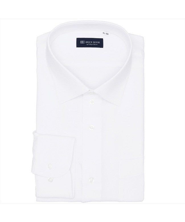 トーキョーシャツ TOKYO SHIRTS 【COFREX】 ワイド 長袖 形態安定 ワイシャツ （ホワイト） ホワイト