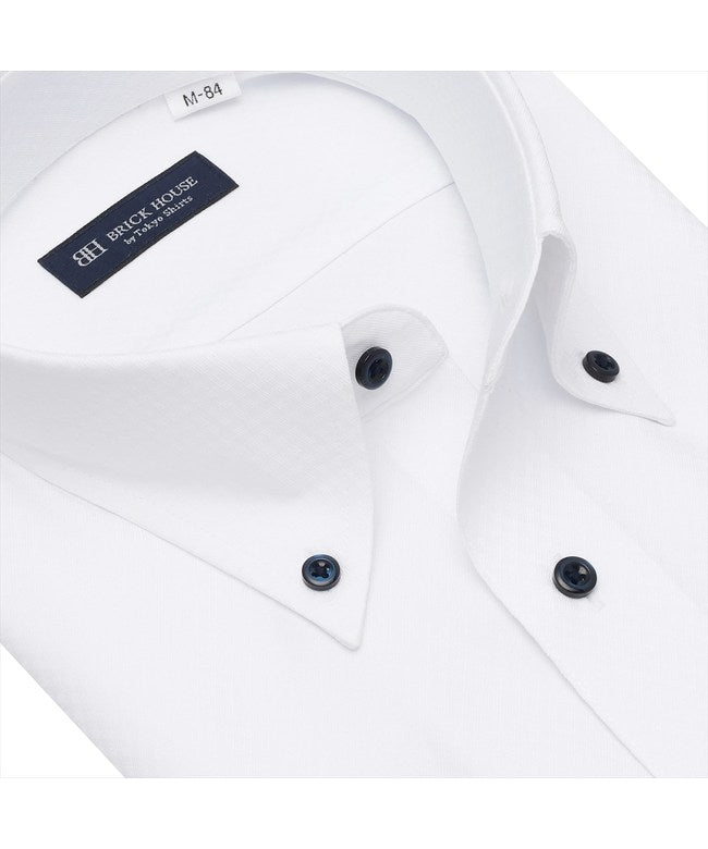 トーキョーシャツ TOKYO SHIRTS 【COFREX】 ボタンダウン 長袖 形態安定 ワイシャツ （ホワイト） ホワイト