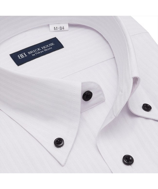 トーキョーシャツ TOKYO SHIRTS ボタンダウン 長袖 形態安定 ワイシャツ （グレー） グレー