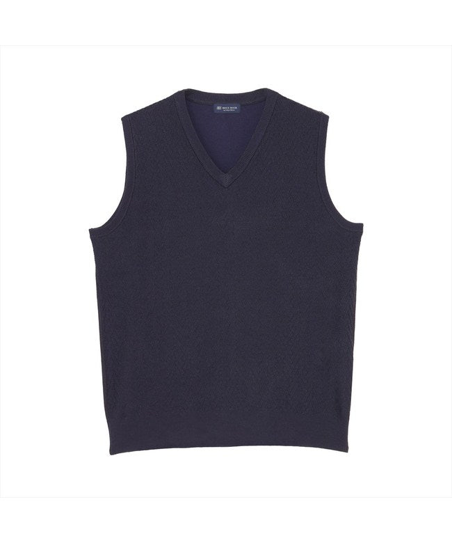 トーキョーシャツ TOKYO SHIRTS ニット プレーディング ベスト メンズ （ネイビー） ネイビー