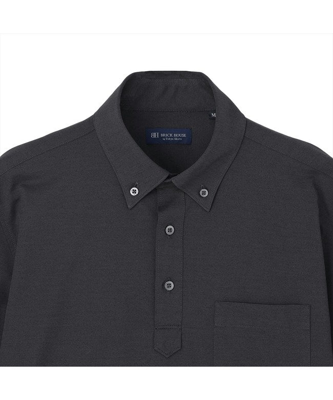 トーキョーシャツ TOKYO SHIRTS ポロシャツ 長袖 ビズポロ メンズ （ダークグレー） ダークグレー