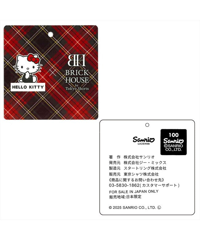 トーキョーシャツ TOKYO SHIRTS 【HELLO? KITTY×TOKYO? SHIRTS】 ボタンダウン 長袖 形態安定 ワイシャツ （ネイビー） ネイビー