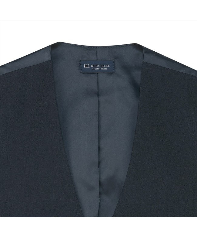 トーキョーシャツ TOKYO SHIRTS オール布帛仕様ジレ メンズ （ネイビー） ネイビー