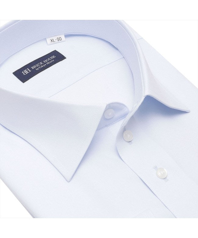 トーキョーシャツ TOKYO SHIRTS 【COFREX・大きいサイズ】 ワイド 長袖 形態安定 ワイシャツ （サックス） サックス