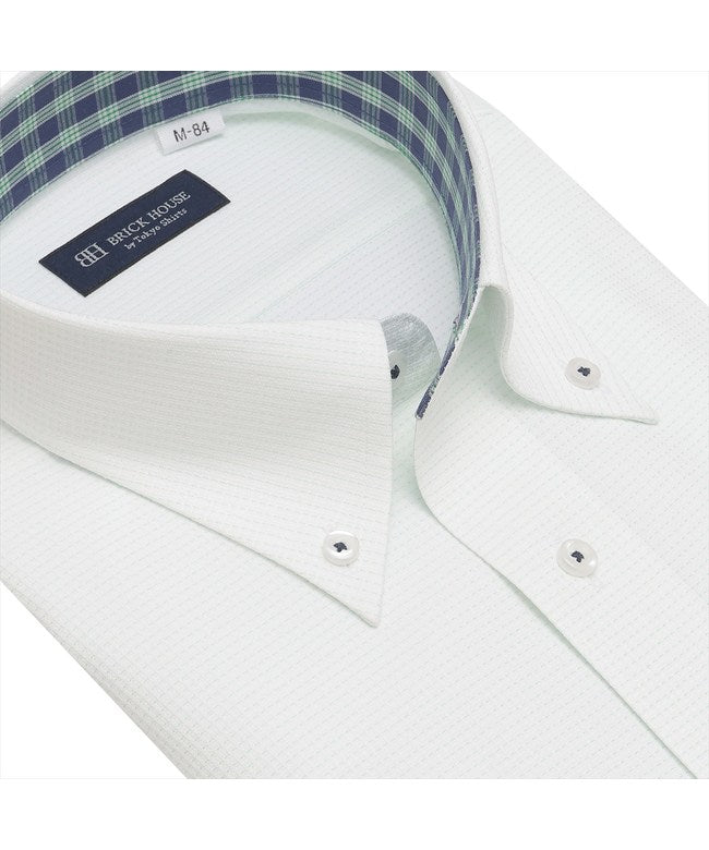 トーキョーシャツ TOKYO SHIRTS 【COFREX】 ボタンダウン 長袖 形態安定 ワイシャツ （グリーン） グリーン