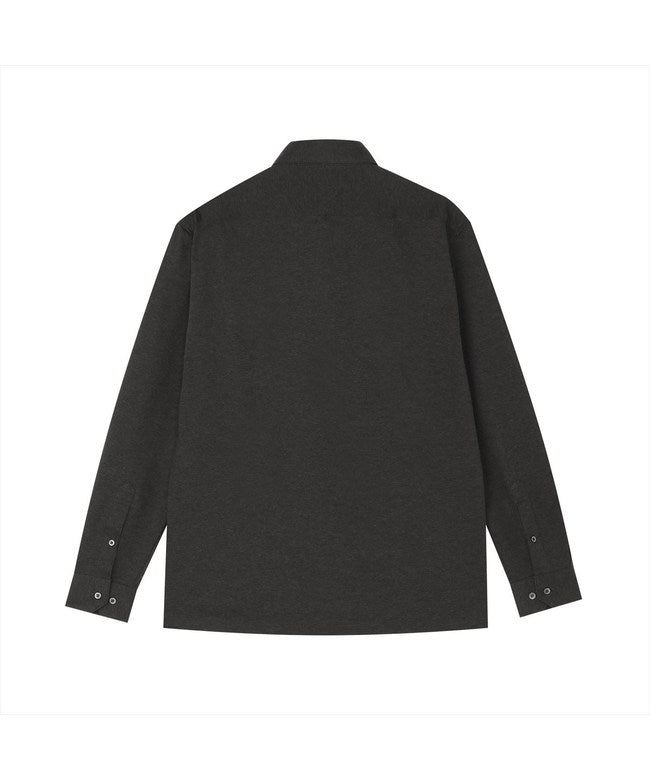 トーキョーシャツ TOKYO SHIRTS ポロシャツ 長袖 綿100% ビズポロ メンズ （チャコール） チャコール