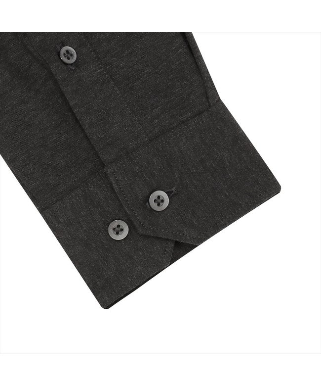 トーキョーシャツ TOKYO SHIRTS ポロシャツ 長袖 綿100% ビズポロ メンズ （チャコール） チャコール