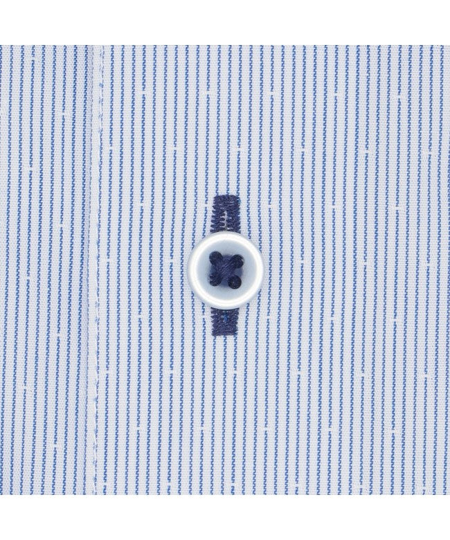 トーキョーシャツ TOKYO SHIRTS 【超形態安定・大きいサイズ】 ボタンダウン 長袖 形態安定 ワイシャツ （ブルー） ブルー