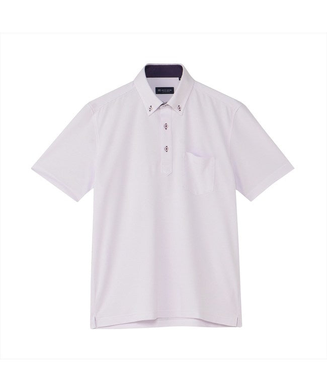 トーキョーシャツ TOKYO SHIRTS ビズポロ ポロシャツ コンフォートドライ 半袖 メンズ （パープル） パープル
