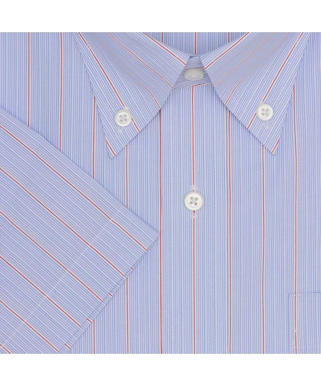 トーキョーシャツ TOKYO SHIRTS 形態安定 ボタンダウンカラー 半袖 ワイシャツ